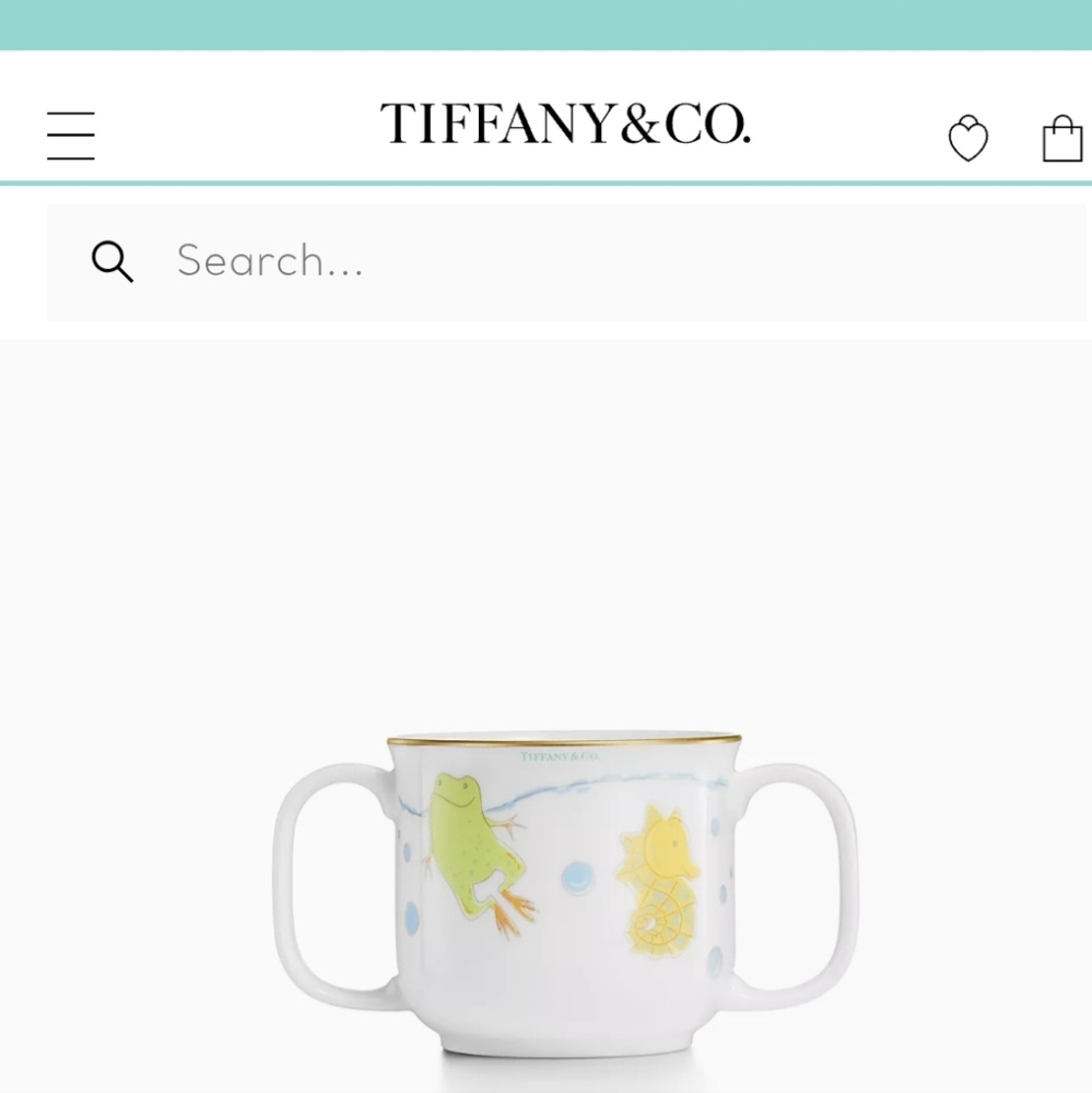 Tiffany & Co Tiny Sea Animals Double-handled Baby Cup - Picture 8 of 11